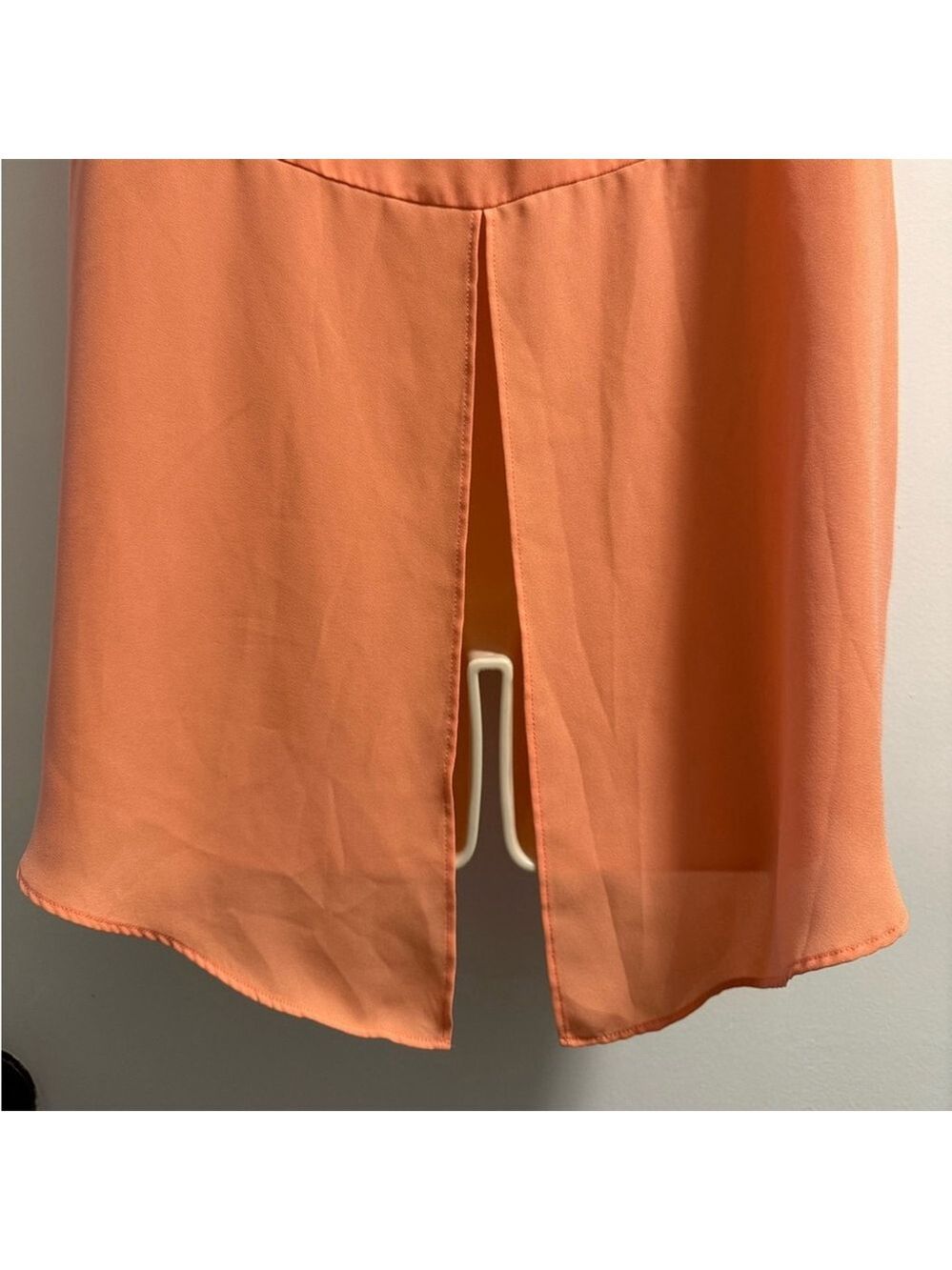 Mossimo Orange Split Back Tank Top M | Flowy Lightweight Summer Top - Picture 10 of 15